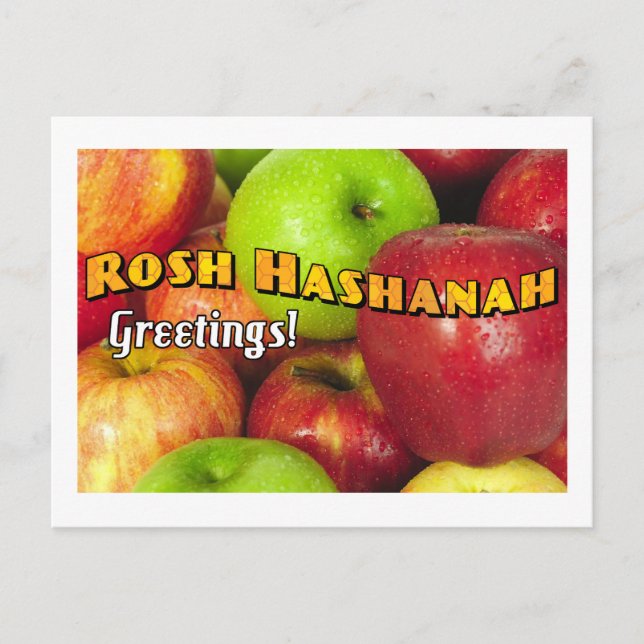 Cartão Postal Por um ano doce! (Frente)