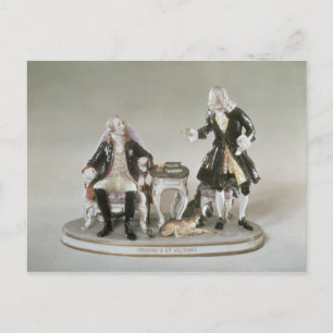Cartão Postal Porcelana de Frederico II da Prússia