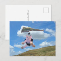Cartão postal - Porco voador não é impossível