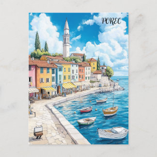 Cartão Postal Porec Croácia Viagem