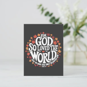 Cartão Postal Porque Deus Amou Tanto o Mundo