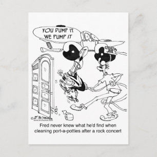 Cartão Postal Port-a-Potty Após um concerto Rock