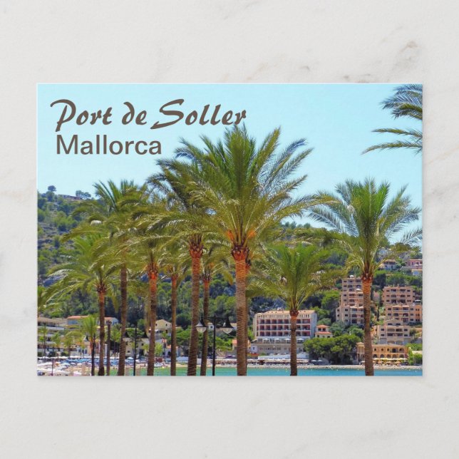 Cartão Postal Port de Soller Mallorca (Frente)