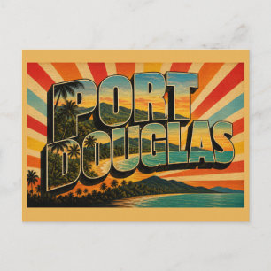 Cartão Postal Port Douglas Queensland Viagem Arte Antiga