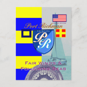 Cartão Postal Port Richman Fair Winds Após O Mar Dos EUA
