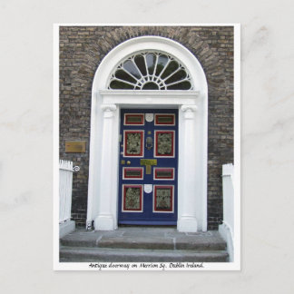 Cartão Postal Porta Antica, Merrion Square Dublin