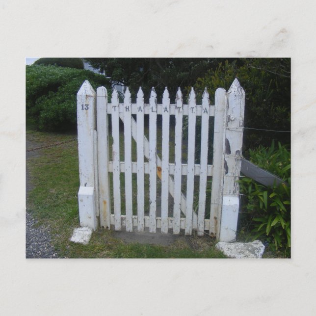 Cartão Postal Porta antiga na estrada do oceano Excelente (Frente)