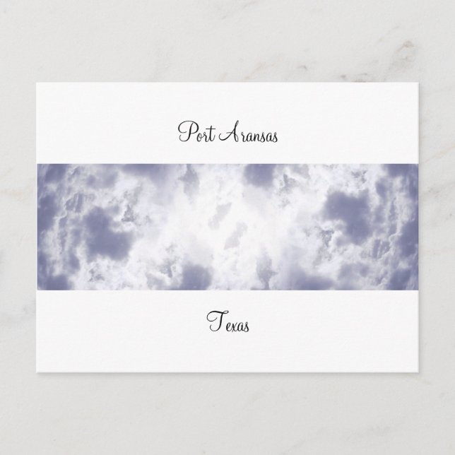 Cartão Postal Porta ArKansas (Panorâmica) Nuvens #2 Cartão-posta (Frente)