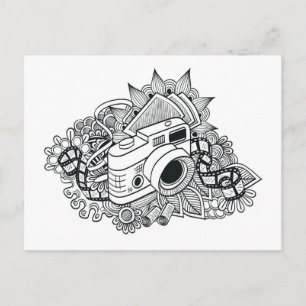 Cartão Postal Porta da câmara hipster