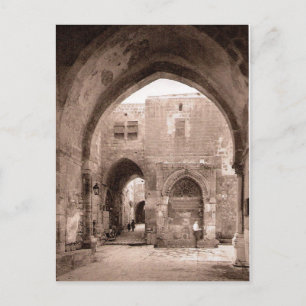 Cartão Postal Porta da Corrente, Montagem do Templo, Jerusalém