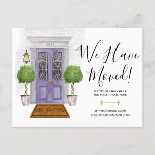 Cartão Postal Porta De Aquarela Que Movimentamos Novo Cartão-Pos