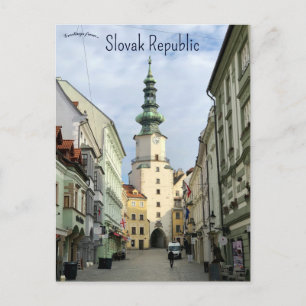Cartão Postal Porta de São Miguel Cidade Velha República Eslovac