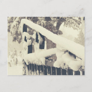 Cartão Postal Porta do Cemitério de inverno