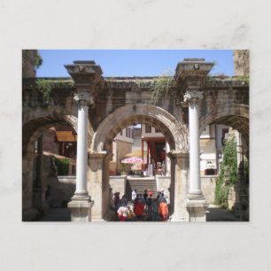 Cartão Postal Porta do Imperador Romano Hadrian