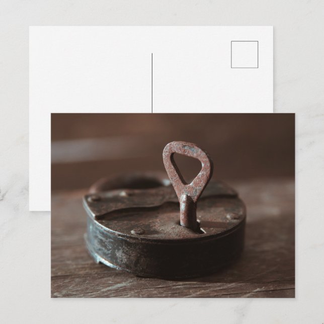 Cartão Postal Porta enferrujada (Frente/Verso)