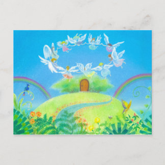 Cartão Postal Porta feliz