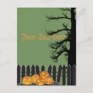 Cartão Postal Porta Spooky