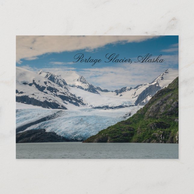 Cartão Postal Portage Glacier Alaska (Frente)