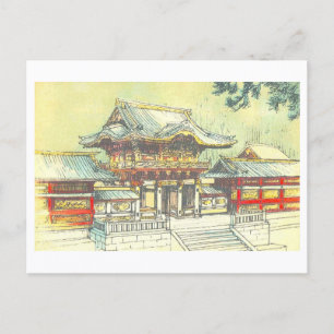 Cartão Postal Portal Antigo para o Santuário Toshogu, Nikko, Jap