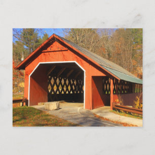 Cartão Postal Portal da Ponte Coberto pela Creamery Brattleboro