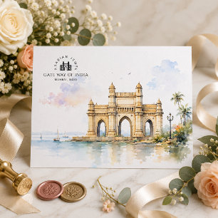 Cartão Postal Portão da Índia   Marco Ícone Famoso