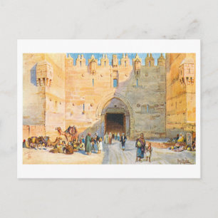 Cartão Postal Portão de Damasco Antigo, Jerusalém