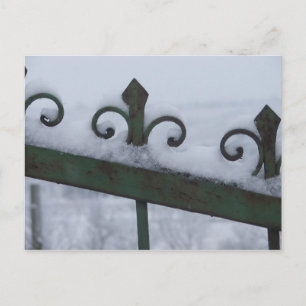 Cartão Postal portão de neve