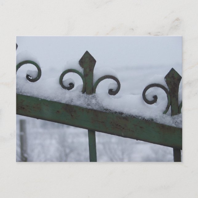Cartão Postal portão de neve (Frente)