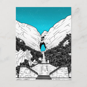 Cartão Postal Portão do Céu de Tianmen - CHINA