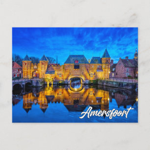 Cartão Postal Portão Koppelpoort, Amersfoort, Países Baixos
