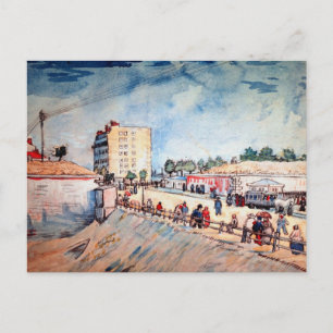 Cartão Postal Portão nas Muralhas de Paris por Vincent van Gogh