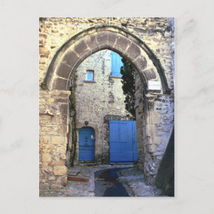 Cartão Postal Portas azuis