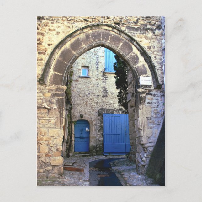 Cartão Postal Portas azuis (Frente)