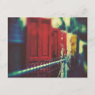 Cartão Postal Portas da cerca de privacidade