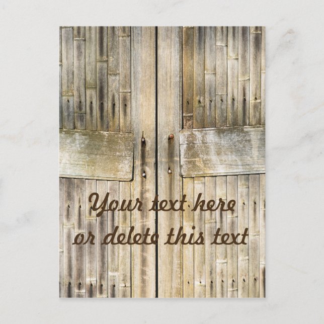 Cartão Postal Portas de bambu (Frente)