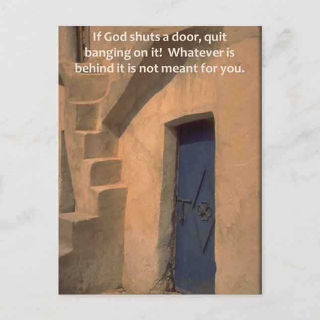 Cartão Postal Portas fechadas (Frente)