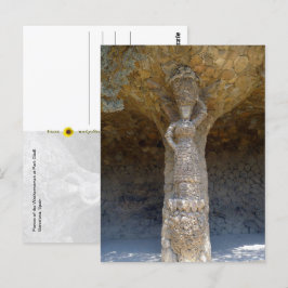 Cartão Postal Portico da Mulher-Marinha, Barcelona, Espanha -