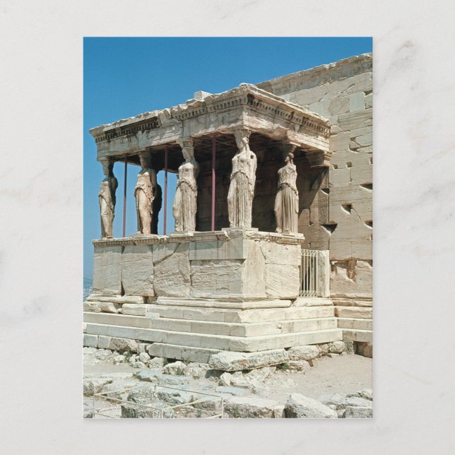 Cartão Postal Pórtico das Cariátides, Erechtheion, c.421-405 a.C (Frente)
