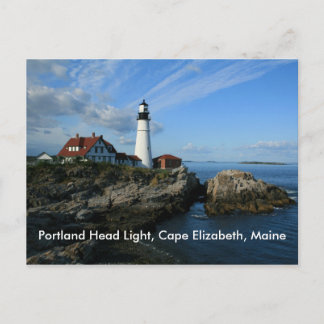 Cartão Postal Portland Head Light, Cabo Elizabeth, Maine