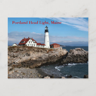 Cartão Postal Portland Head Light, Cartão-postal Maine