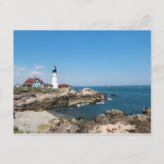 Cartão Postal Portland Head Light ovelooring Casco Bay