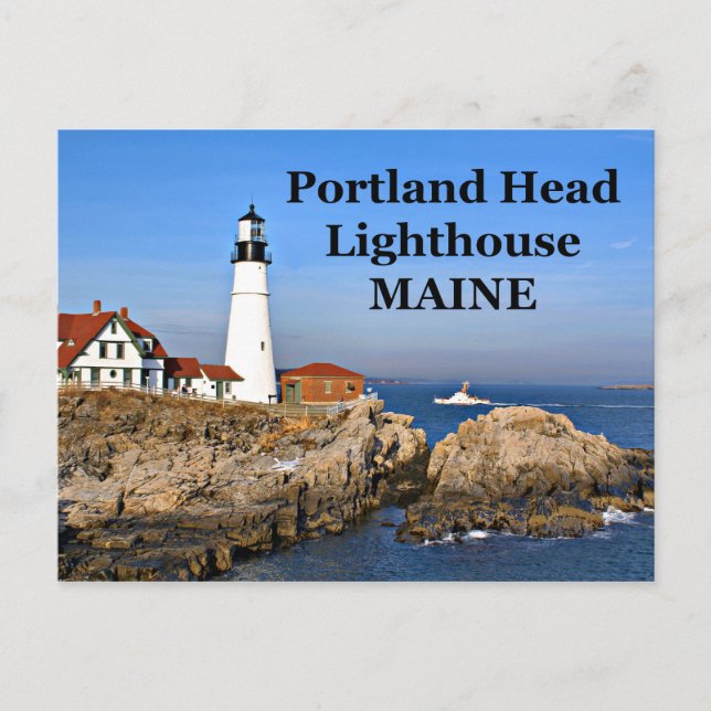 Cartão Postal Portland Head Lighthouse, Maine Postcard (Frente)
