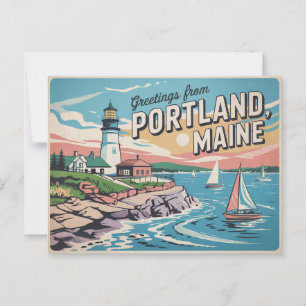 Cartão postal Portland Maine