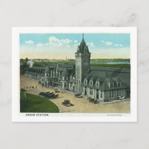 Cartão Postal Portland, MaineExterior View da Estação da Uniã