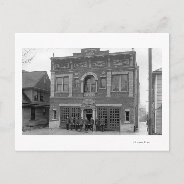 Cartão Postal Portland, OR Fire Station nº 17 Ver fotografia (Frente)