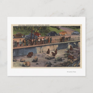 Cartão Postal Portland, ORBear Dens no Parque Washington