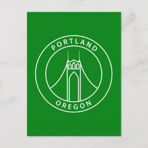 Cartão Postal Portland Oregon Design