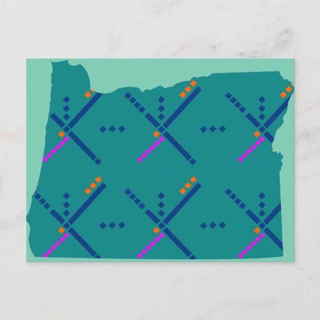 Cartão Postal Portland Oregon PDX Aeroporto Carpet (Frente)