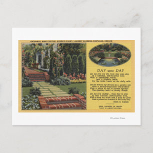 Cartão Postal Portland, Oregon - Rainha do Festival das Rosas Tr