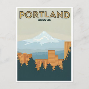 Cartão Postal Portland Oregon Viagens vintage Retro Medford